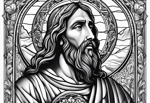 Jesus moving the stone tattoo idea