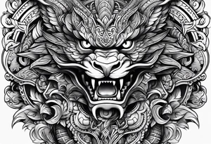 quetzalcoatl arm sleeve tattoo idea