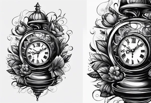 Grenade and clock tattoo idea