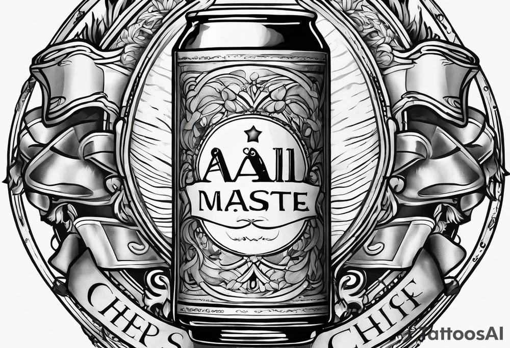 Cheers Mate text, armband +Cancer Ribbon tattoo idea