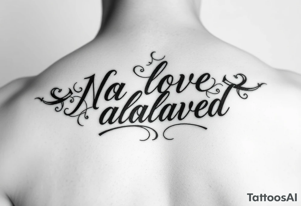 “No love allowed” tattoo idea