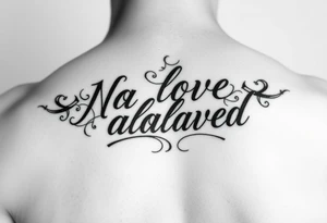 “No love allowed” tattoo idea