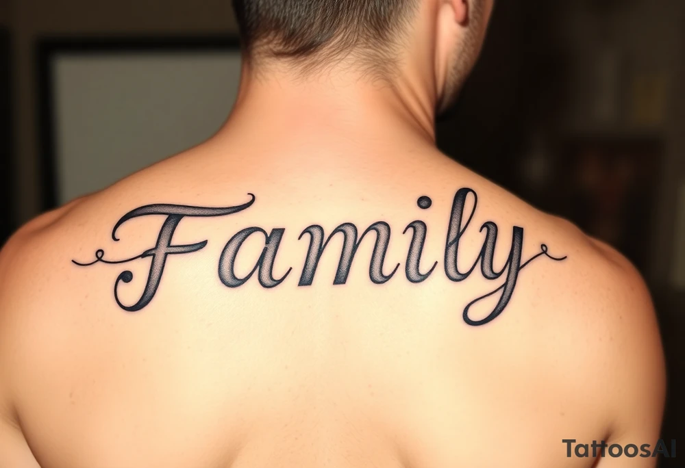 Family  word tattoo idea