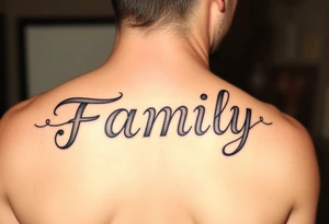 Family  word tattoo idea