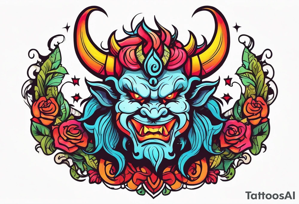 Satan tattoo idea