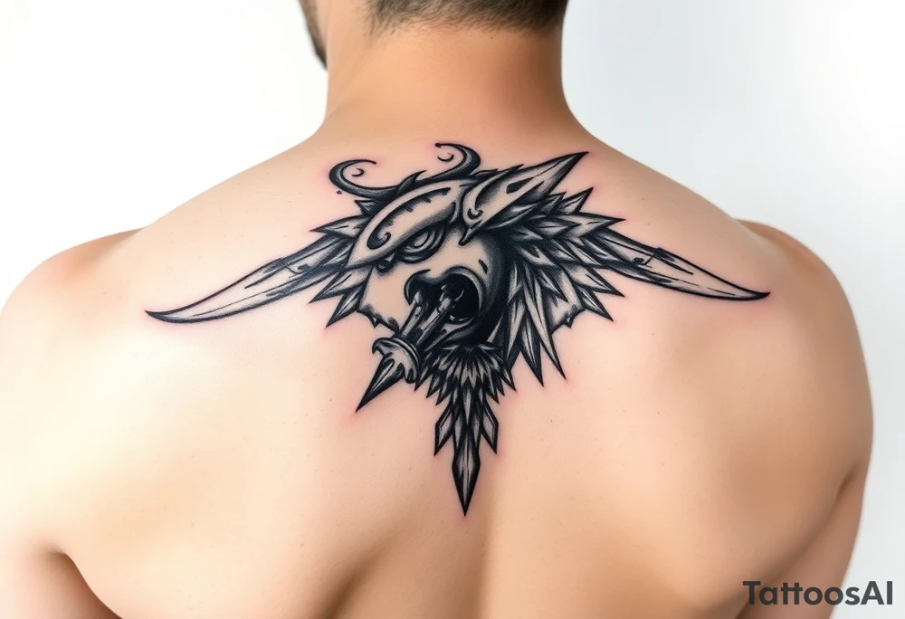 тату - візерунок з українською військовою тематикою tattoo idea