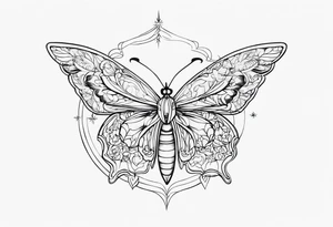 mały wąż z wystającym językiem tattoo idea