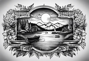 Lake life & forever tattoo idea