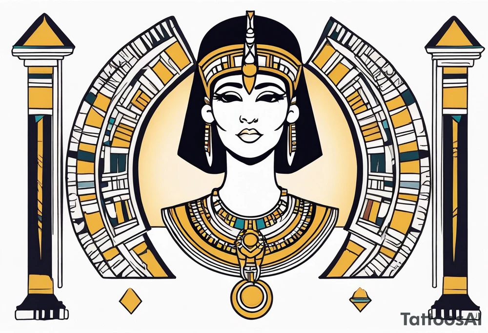 Cleopatra knowledge tattoo idea