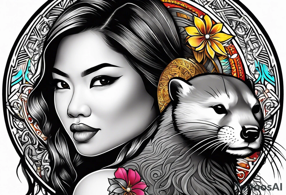 Filipina, lawyer, woman, otter, San Diego, alaska tattoo idea