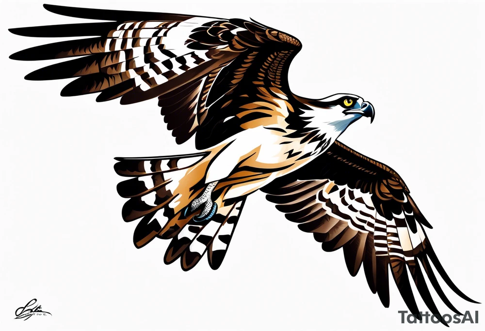 osprey taking off tattoo idea