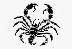 small cartoon scorpion tattoo idea