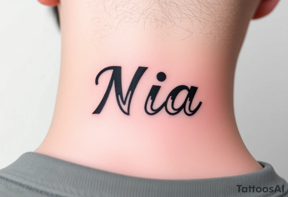 name Nia tattoo idea