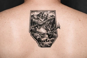 alberta canada themed tattoo idea