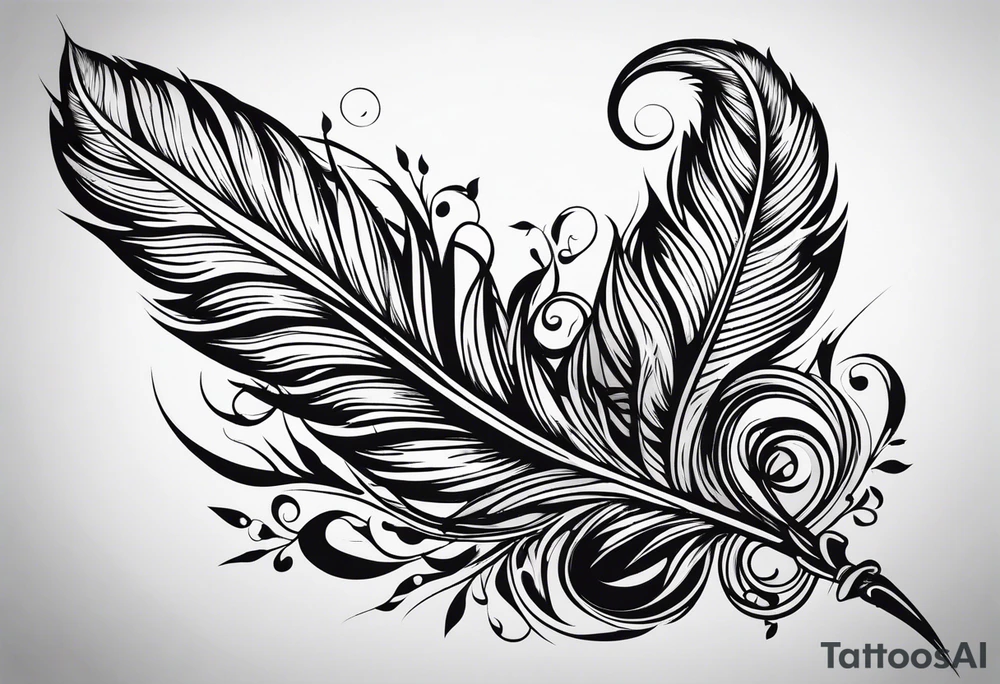 Feathers tattoo idea