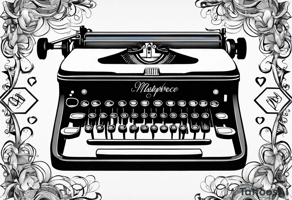 “No Matter What” typewriter script tattoo idea