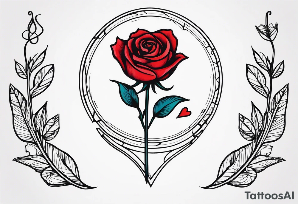 Leuchtturm Stacheldraht Rosen Herz tattoo idea