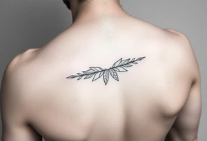 Simple minimalist feminine tattoo small line art on arm tattoo idea