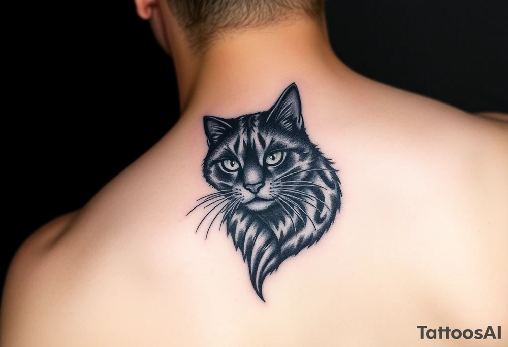 Black Cat tattoo idea