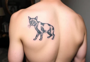 Black Cat tattoo idea