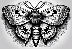 Death moth hand tattoo tattoo idea