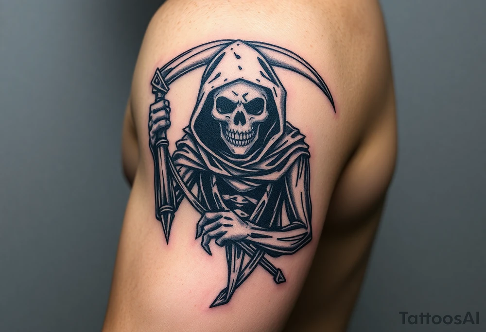 grim reaper tattoo idea