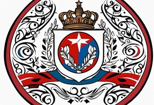 the old Cuban crest tattoo idea
