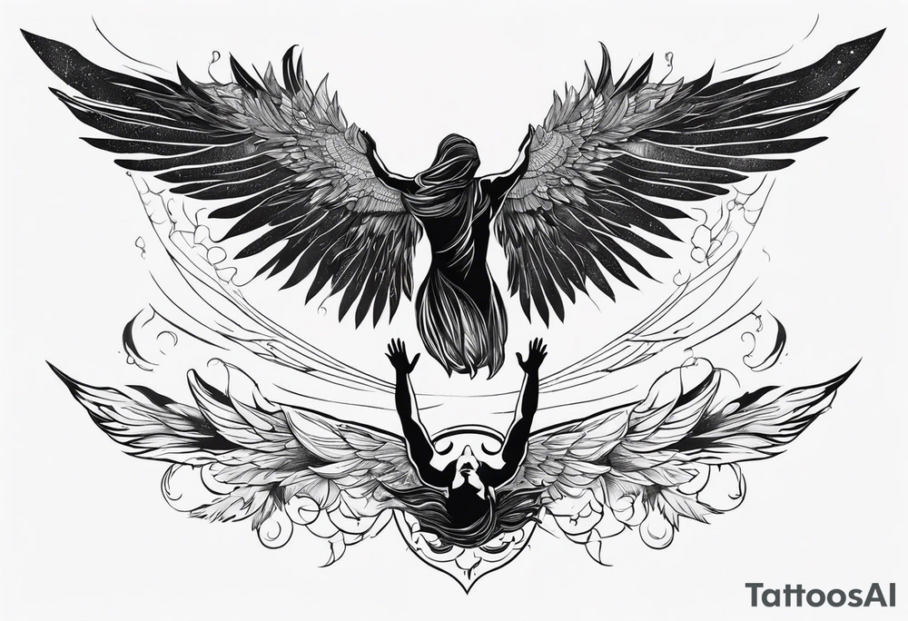 Icarus falling tattoo idea