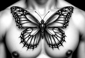 A butterfly that looks like a bow tie. tattoo idea