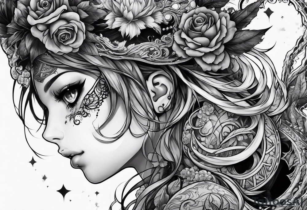 Horror manga, body horror tattoo idea