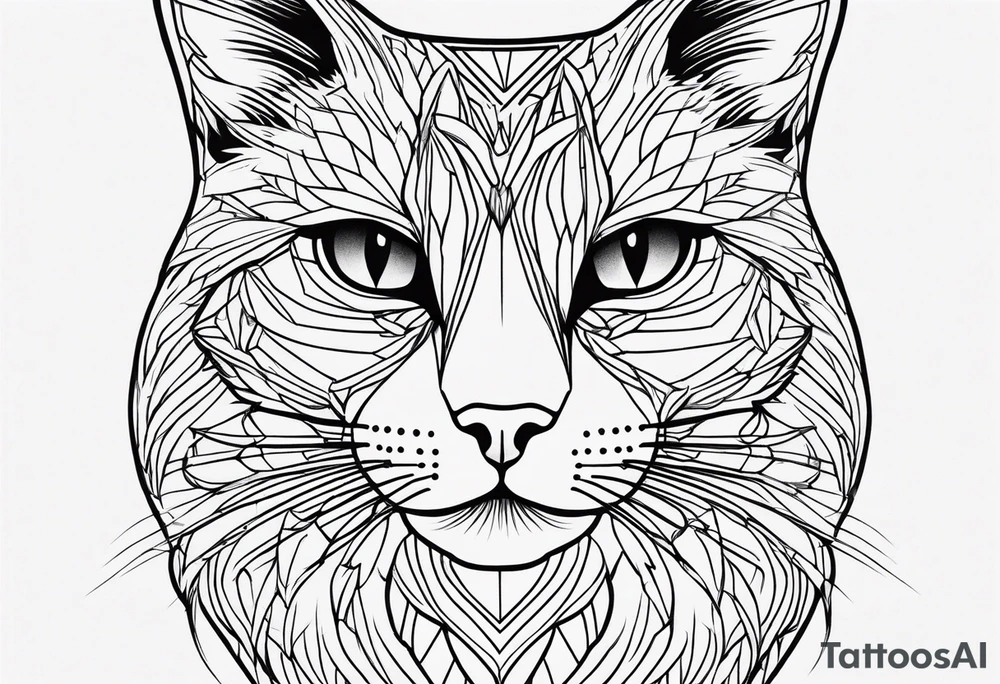 Black Cat tattoo idea