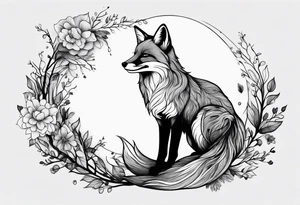 Fox landing tattoo idea