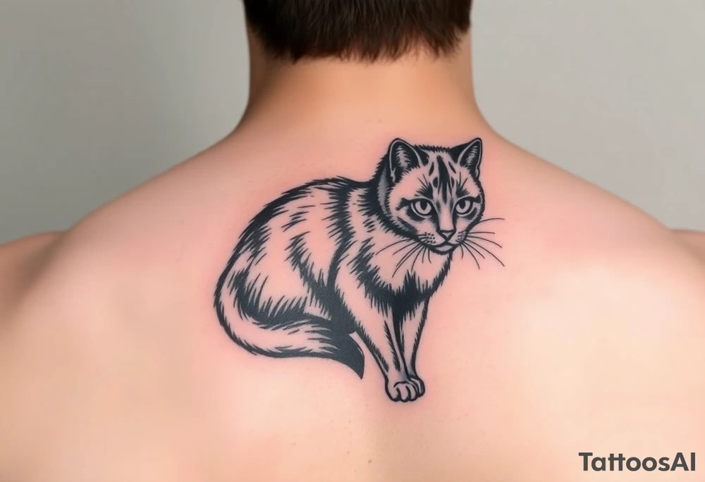 Black Cat tattoo idea