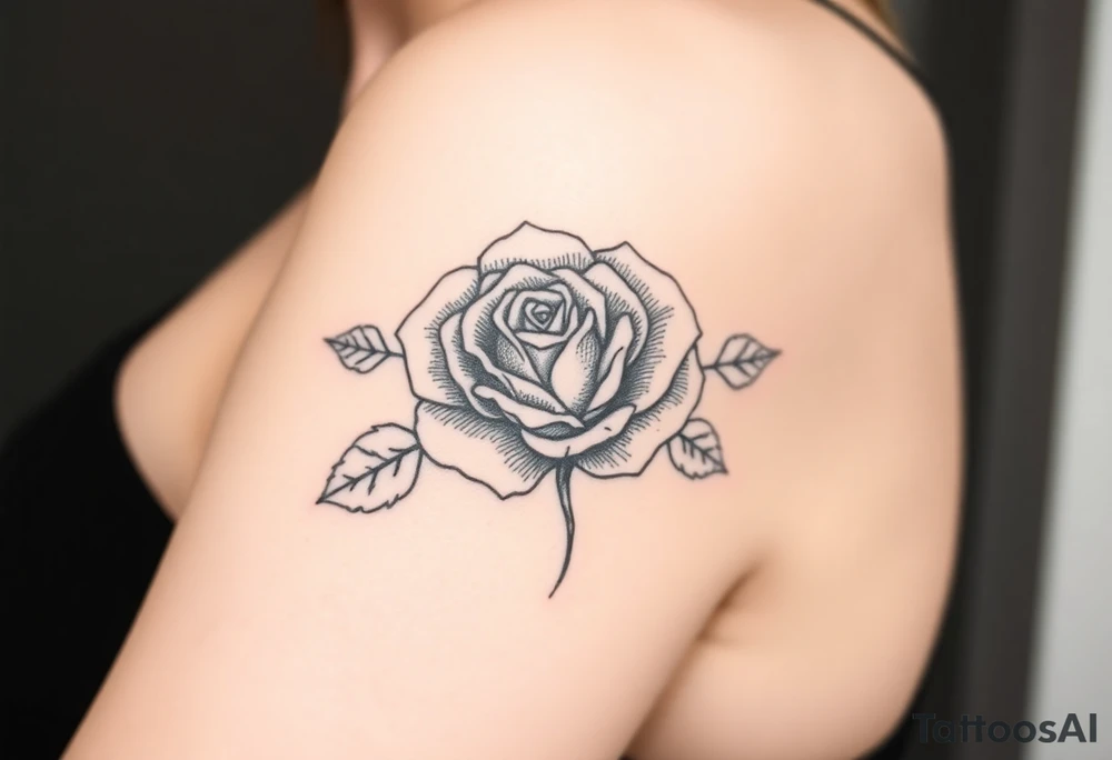 rose tattoo idea