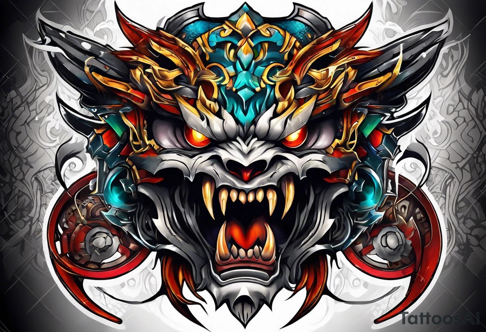 Angry tattoo idea