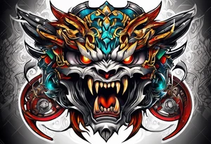 Angry tattoo idea