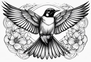 Swallow tattoo idea