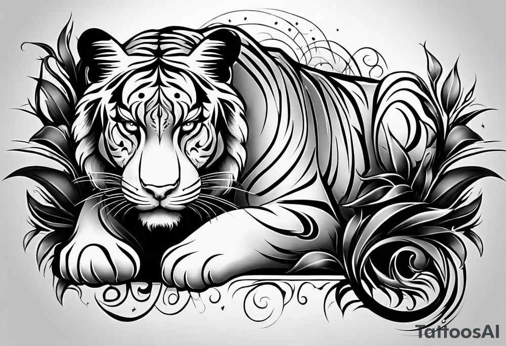 Big cat tattoo idea