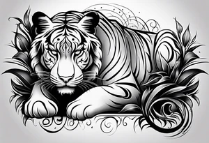 Big cat tattoo idea