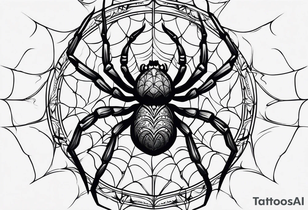Spider tattoo idea