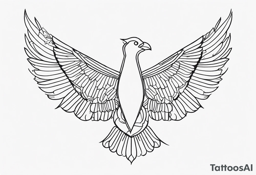 Men oneline tattoo idea