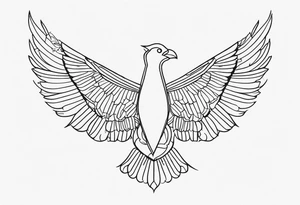 Men oneline tattoo idea