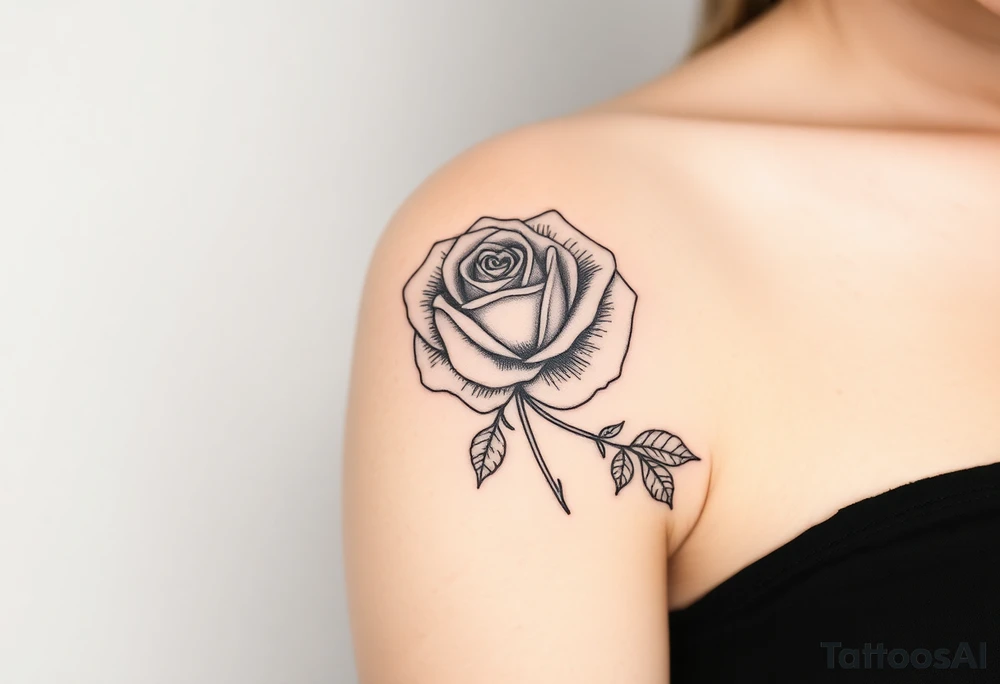 rose tattoo idea