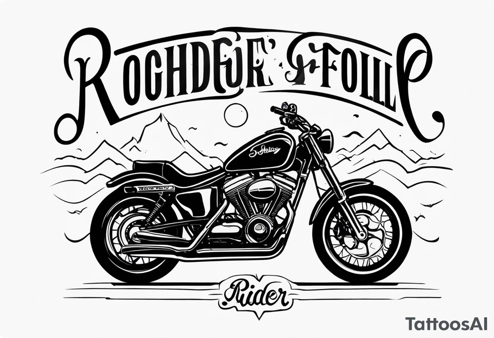 RIDER tattoo idea
