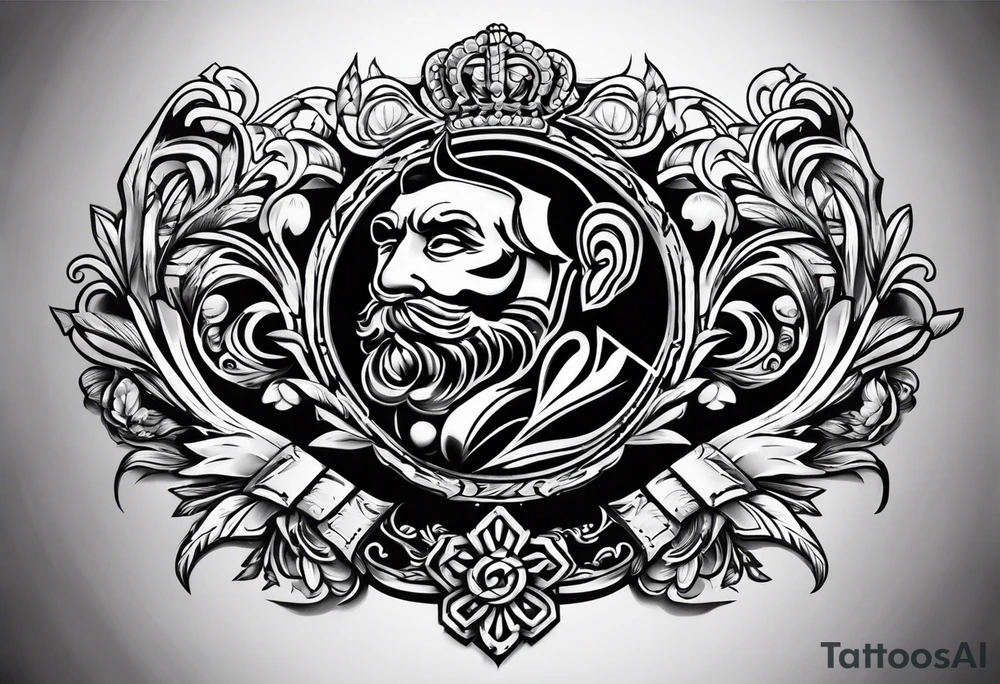 the old cuban crest tattoo idea