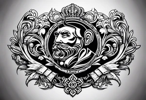 the old cuban crest tattoo idea