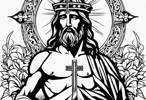 Jesus cross tattoo idea