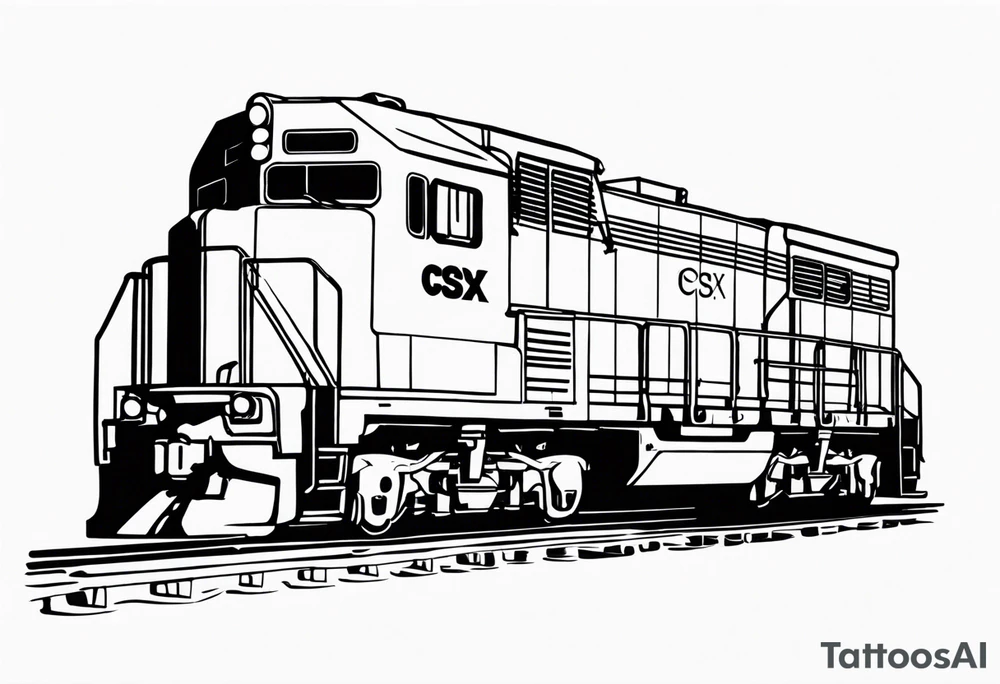 CSX train car tattoo idea