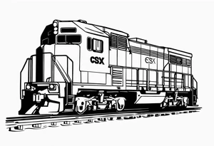 CSX train car tattoo idea