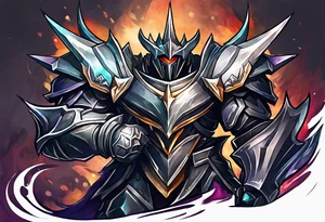 Mordekaiser from league of legends upper arm tattoo tattoo idea